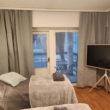Viihtyisae Taeysin Kalustettu Ja Varustettu Yksioe Logomolla 1Vrk-36Kk Turku Exterior foto